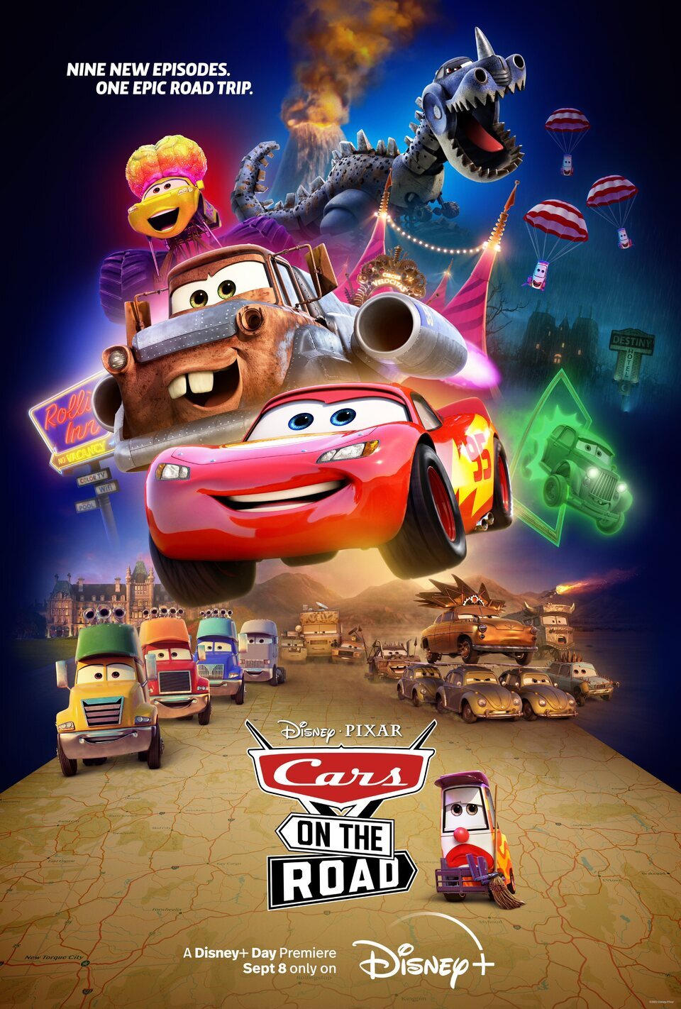 Poster of Cars on the Road - EEUU