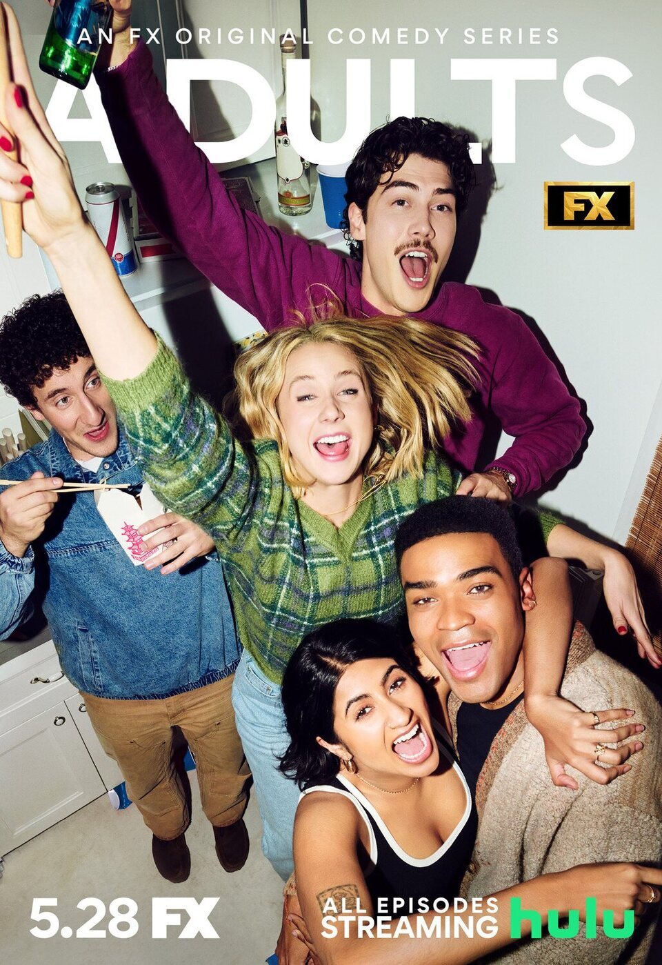 Poster of Adults - Cartel original