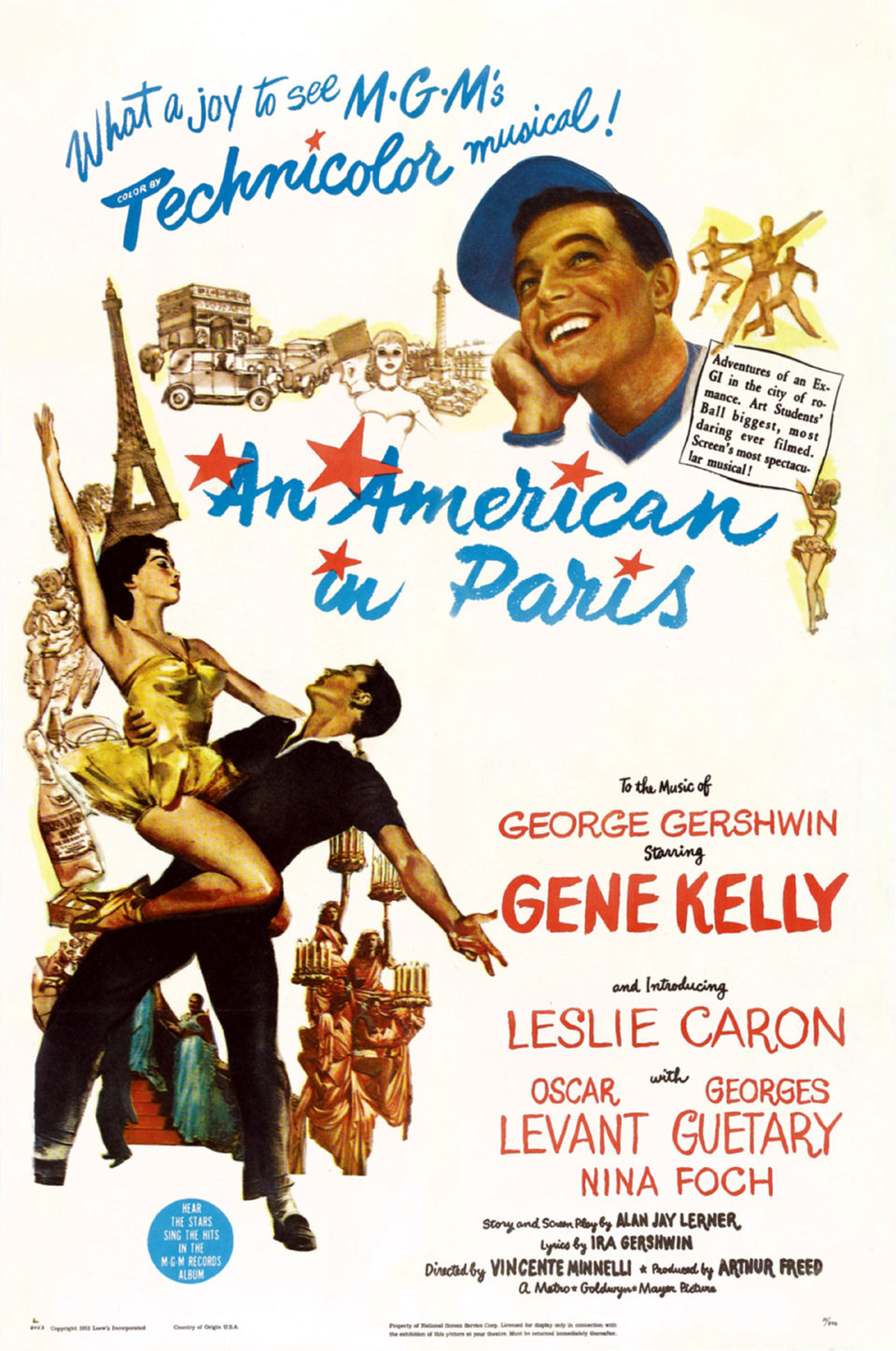 Poster of An American in Paris - Estados Unidos
