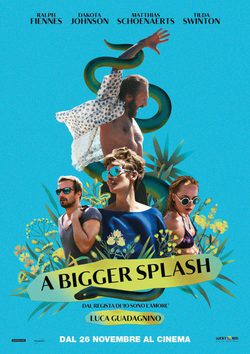 'A Bigger Splash' póster Italia