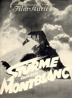 Poster Storm Over Mont Blanc