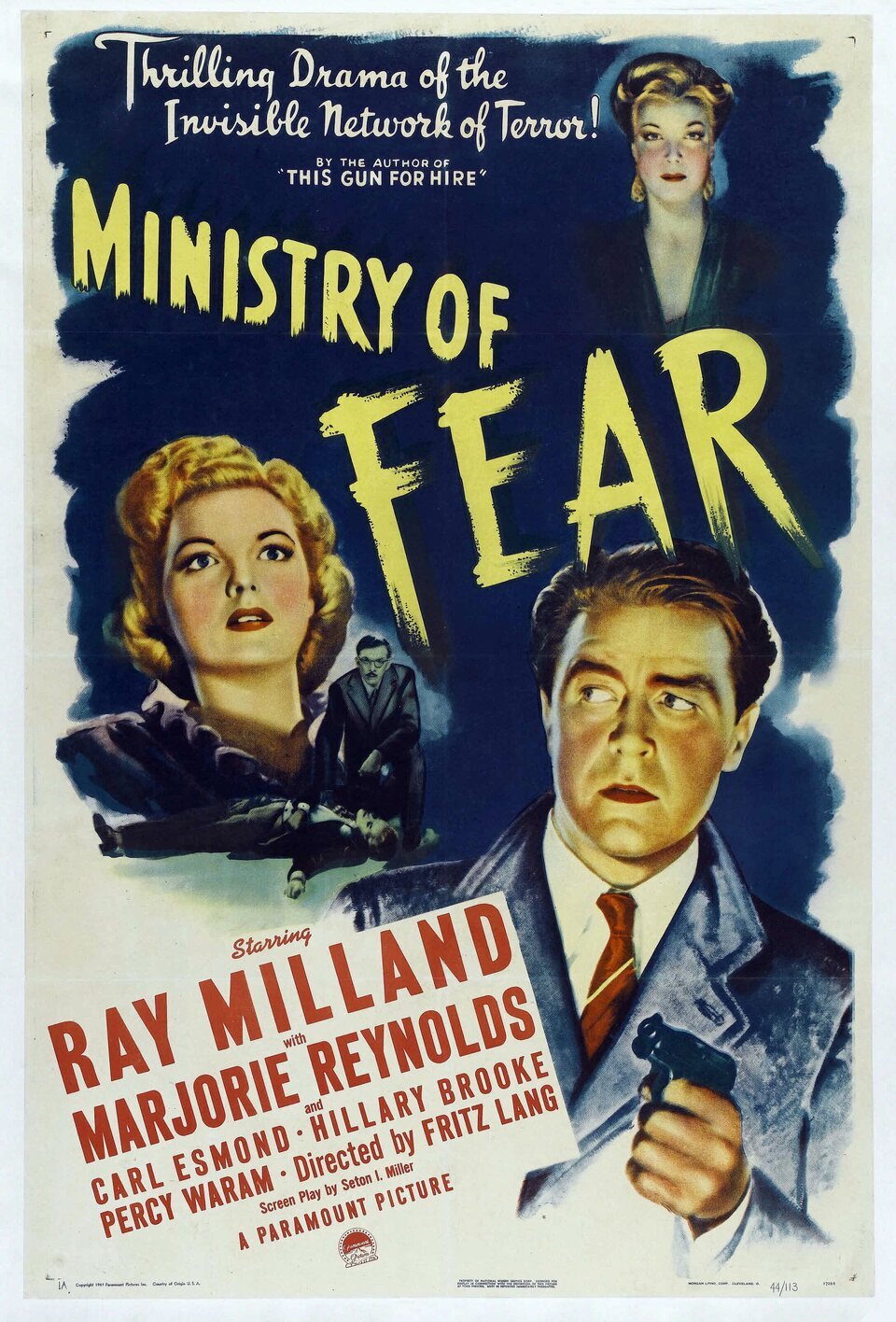 Poster of Ministry of Fear - Estados Unidos