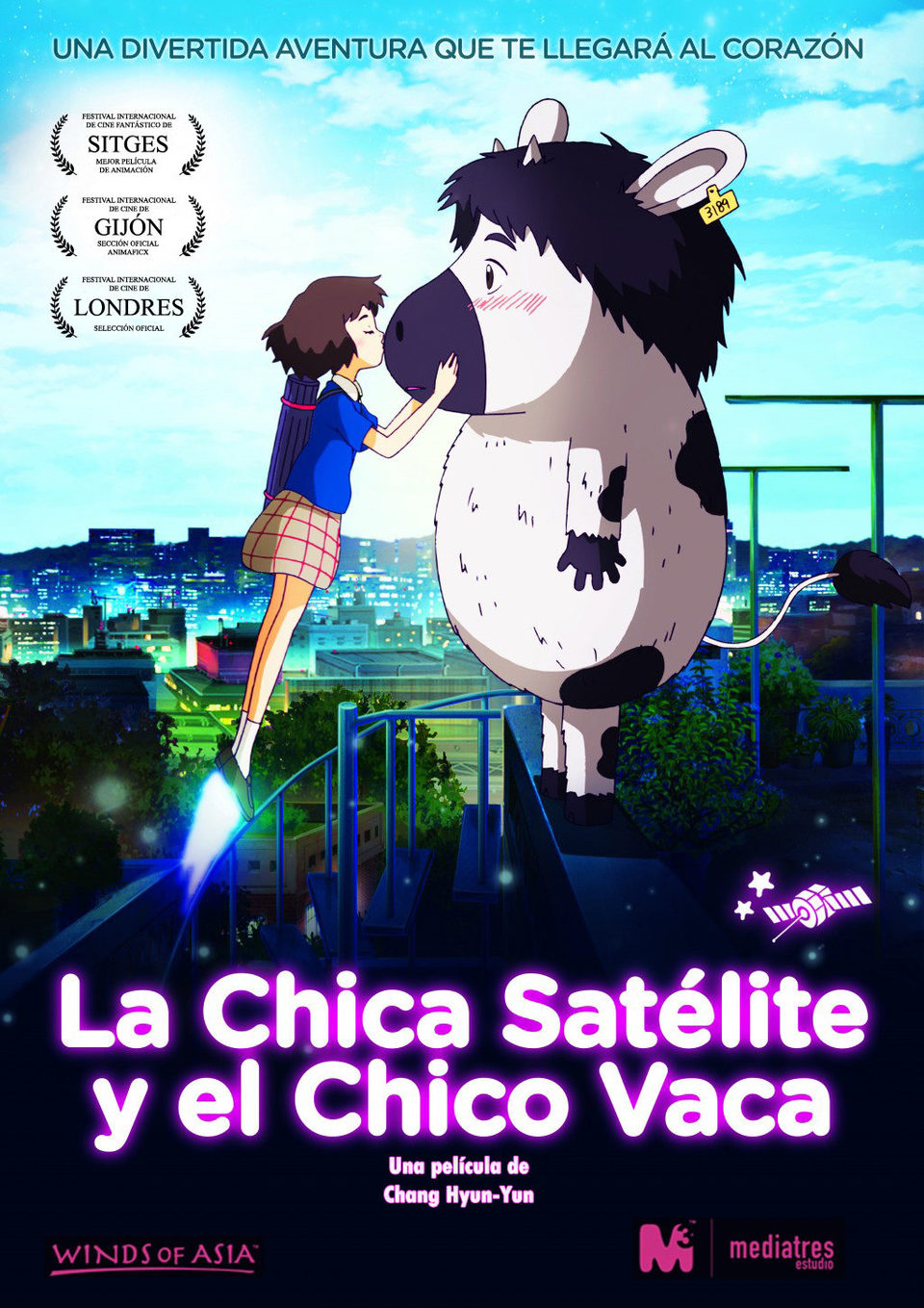 Poster of The Satellite Girl and Milk Cow - España
