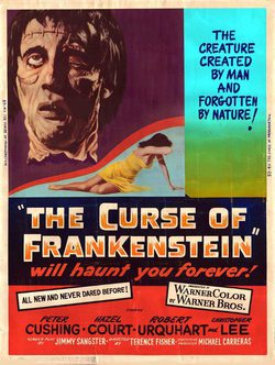 Poster The Curse of Frankenstein
