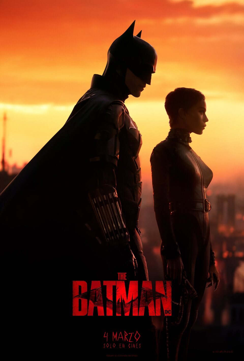 Poster of The Batman - Robert Pattinson y Zoë Kravitz