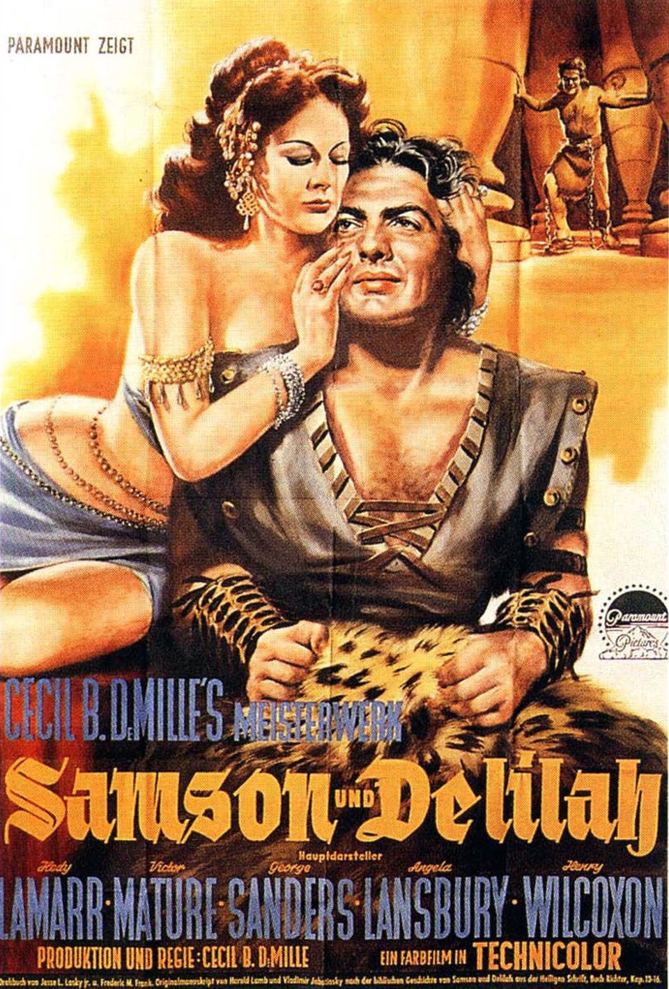 Poster of Samson and Delilah - EE.UU