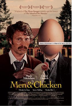 Poster Men And Chicken