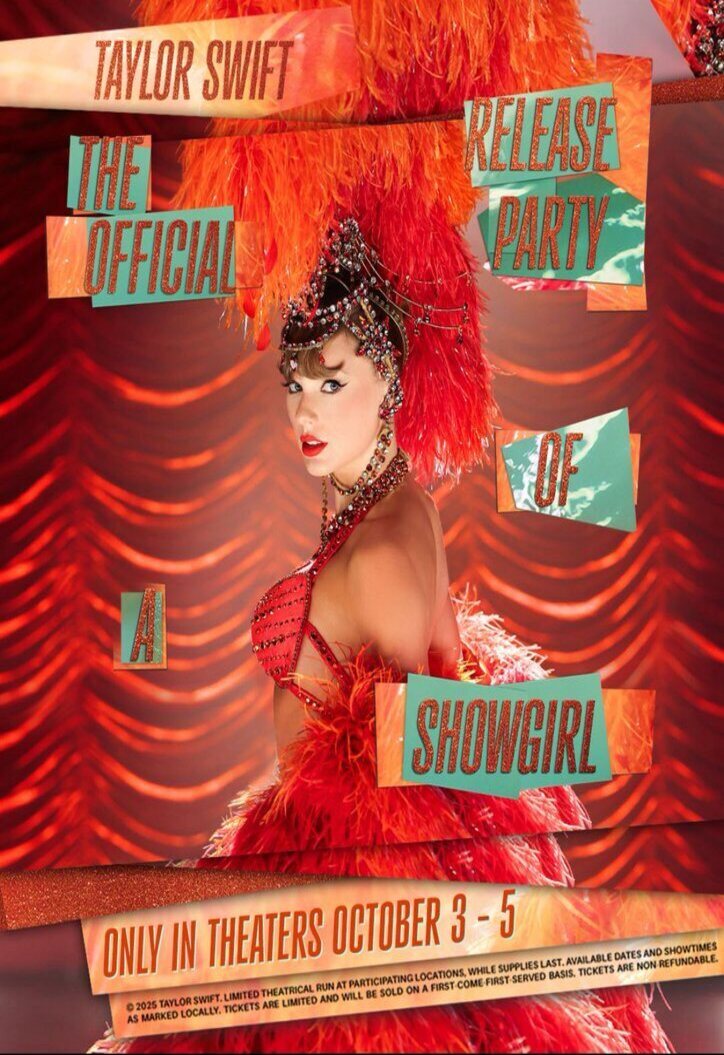 Poster of Taylor Swift: The Official Release Party of a Showgirl - Taylor Swift: The Official Release of Life of A Showgirl