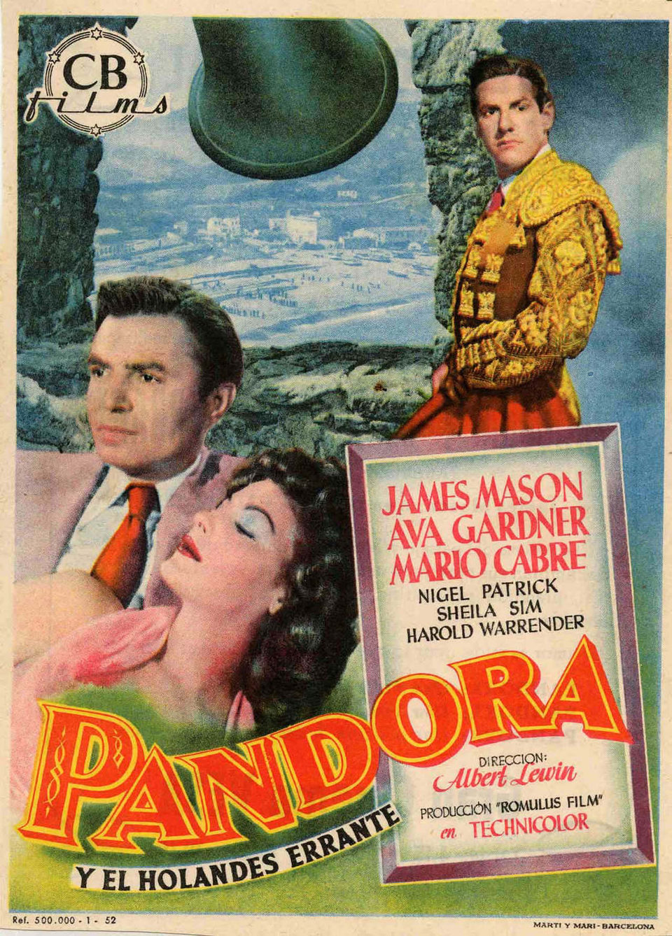 España poster for Pandora and the Flying Dutchman