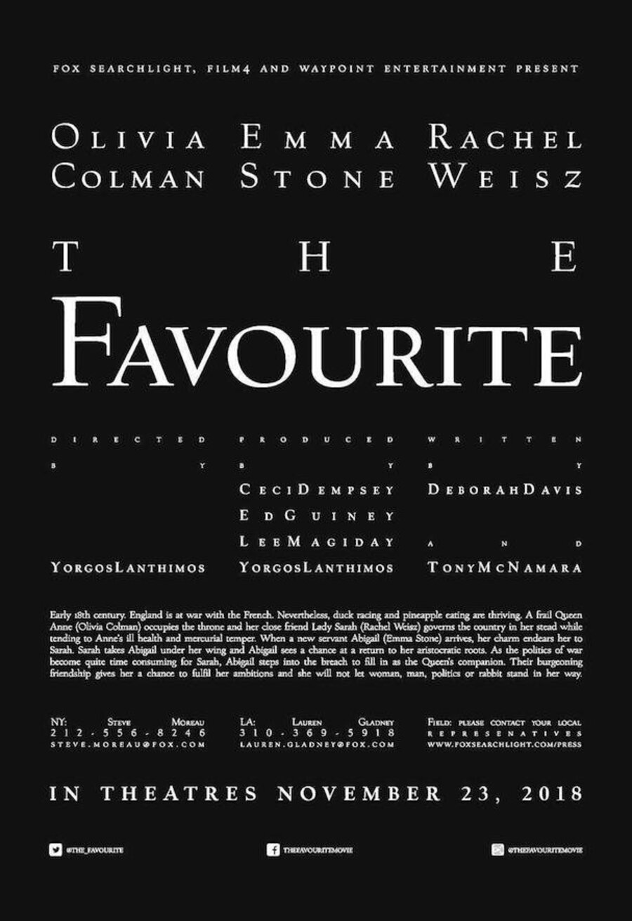 Poster of The Favourite - Estados Unidos