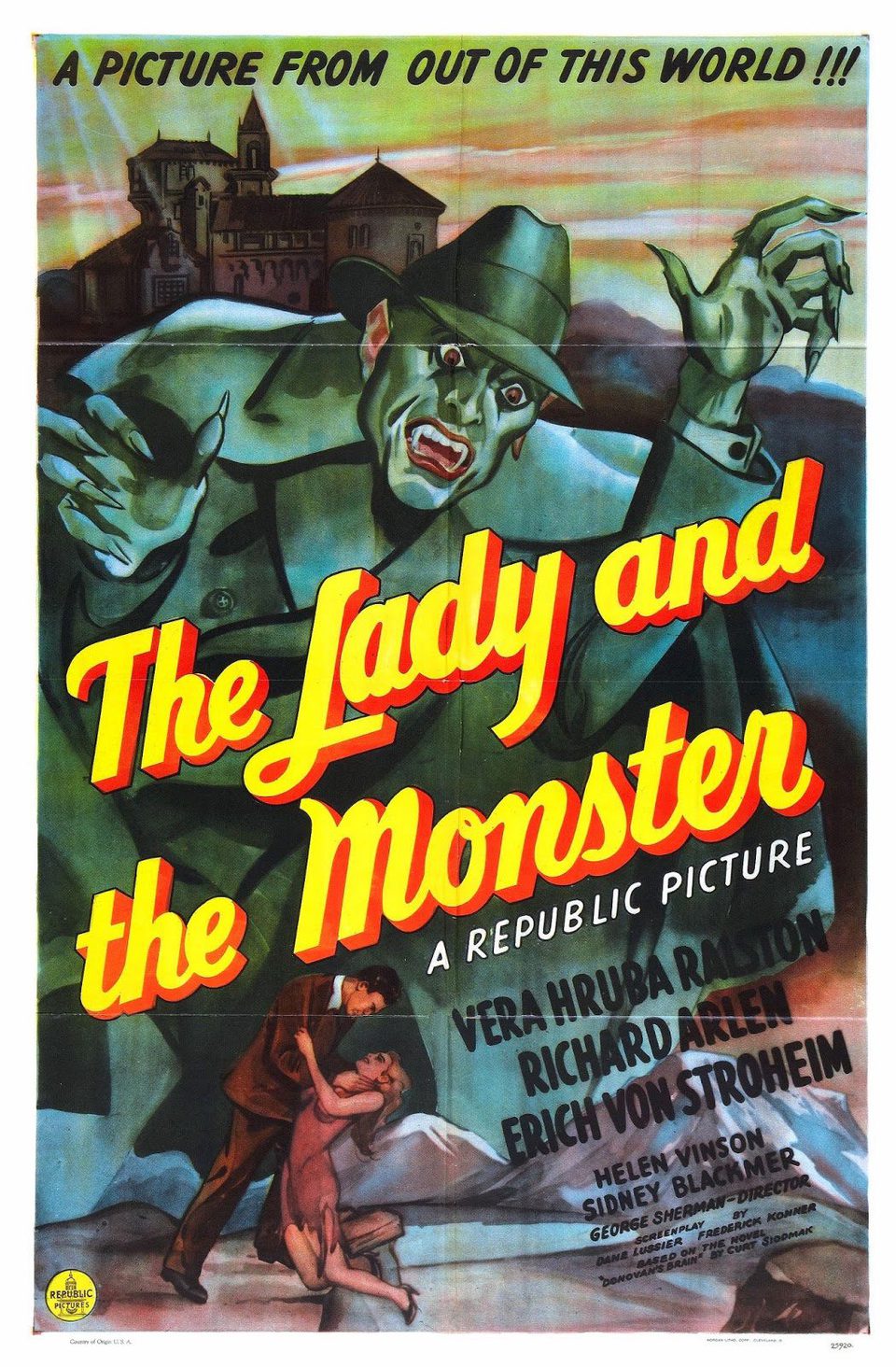 Poster of The Lady and the Monster - EE.UU