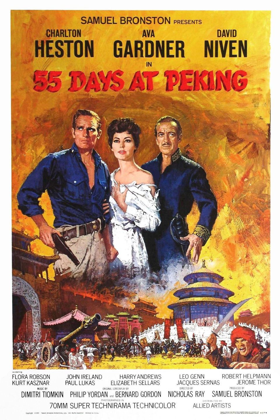 Poster of 55 Days At Peking - EEUU