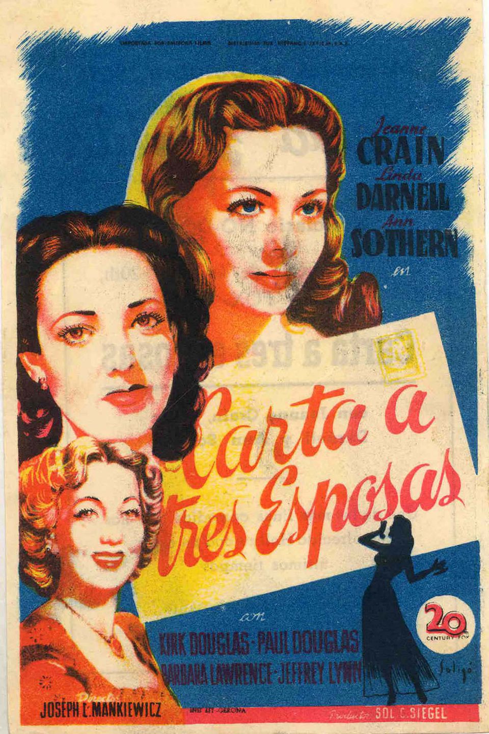 Poster of A Letter to Three Wives - España