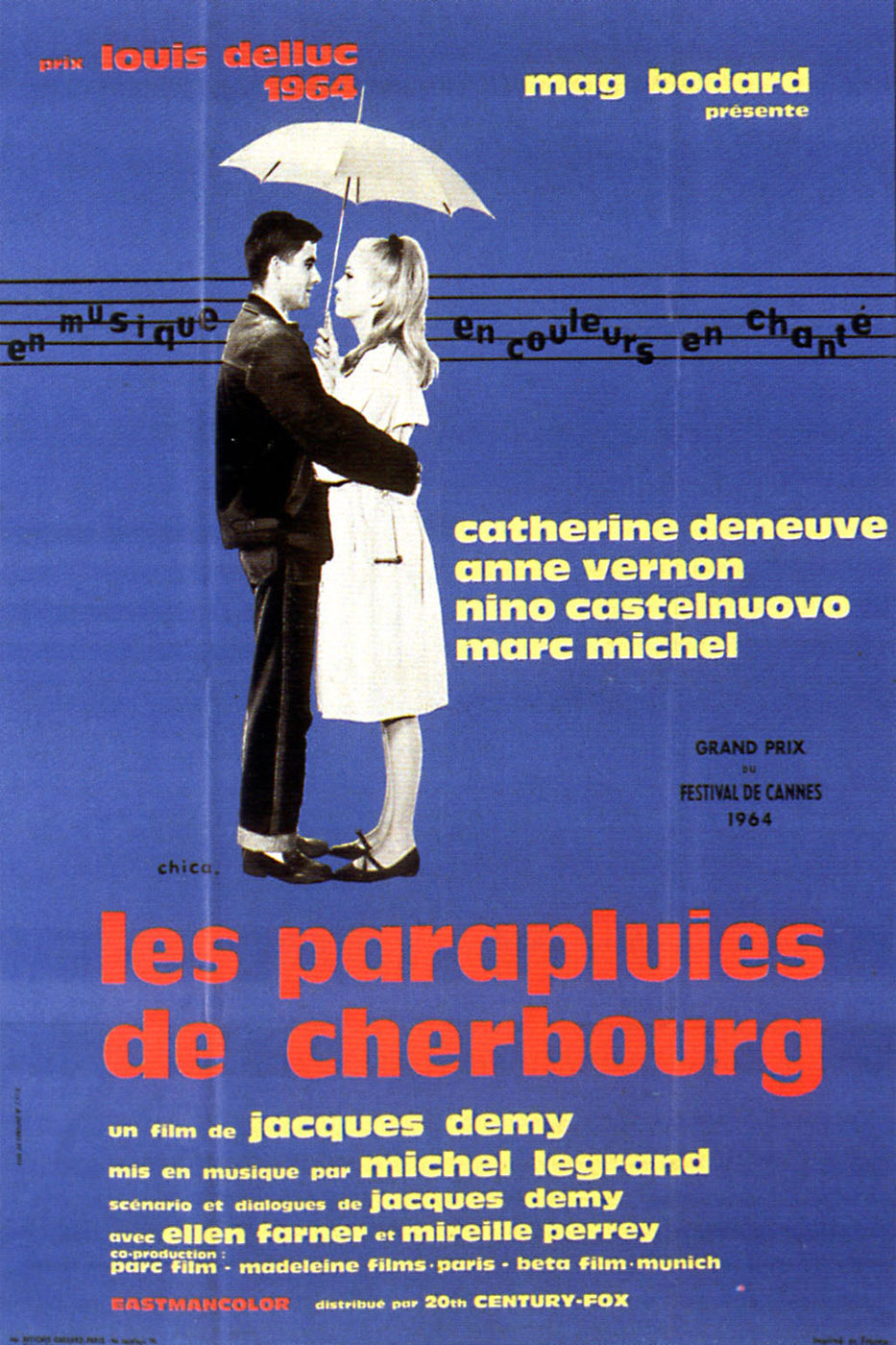 Poster of The Umbrellas of Cherbourg - Francia