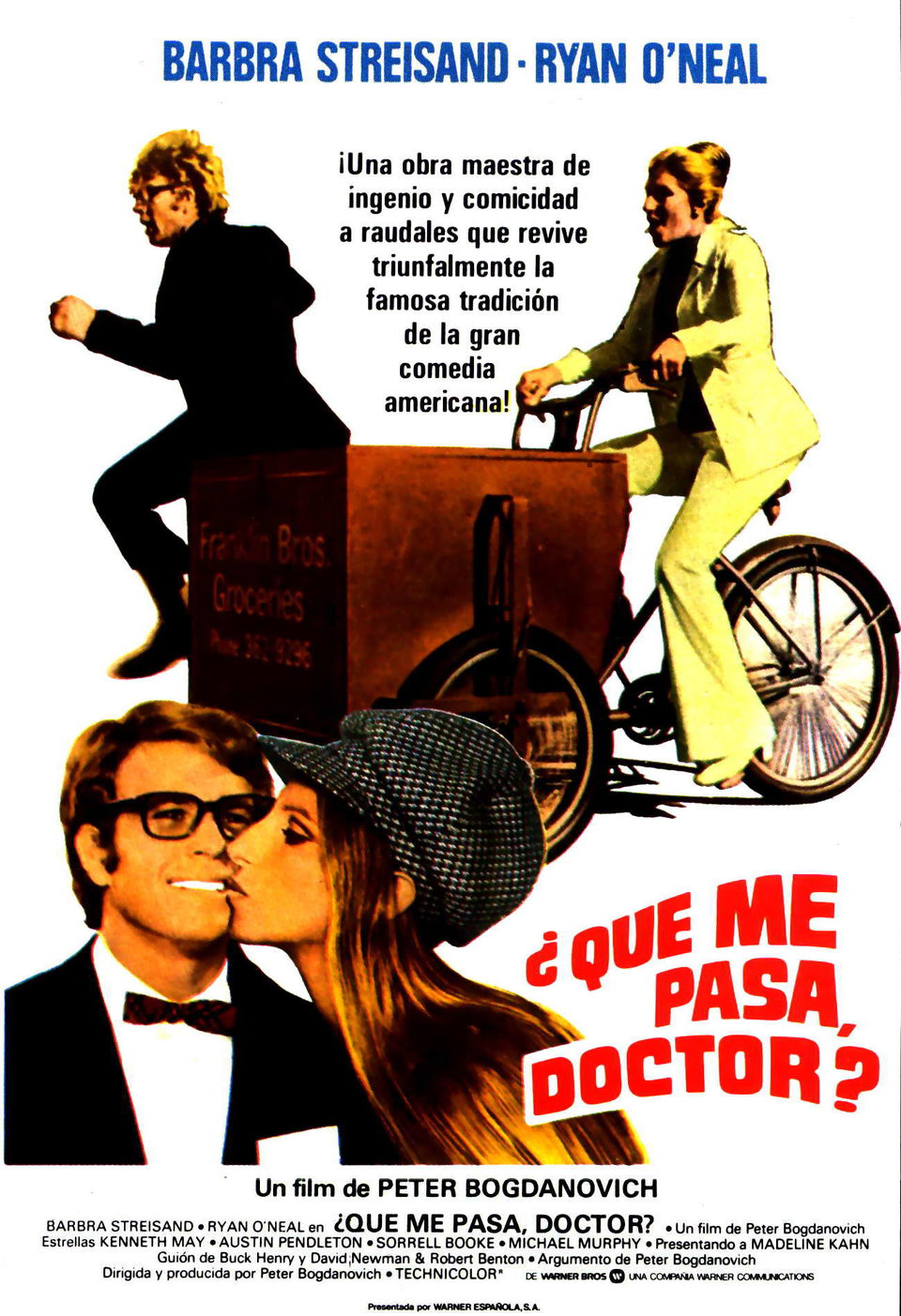 Poster of What's Up, Doc? - Póster de '¿Qué me pasa, doctor?'