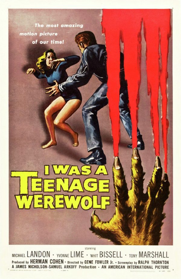 Poster of I was a teenage werewolf - Cartel
