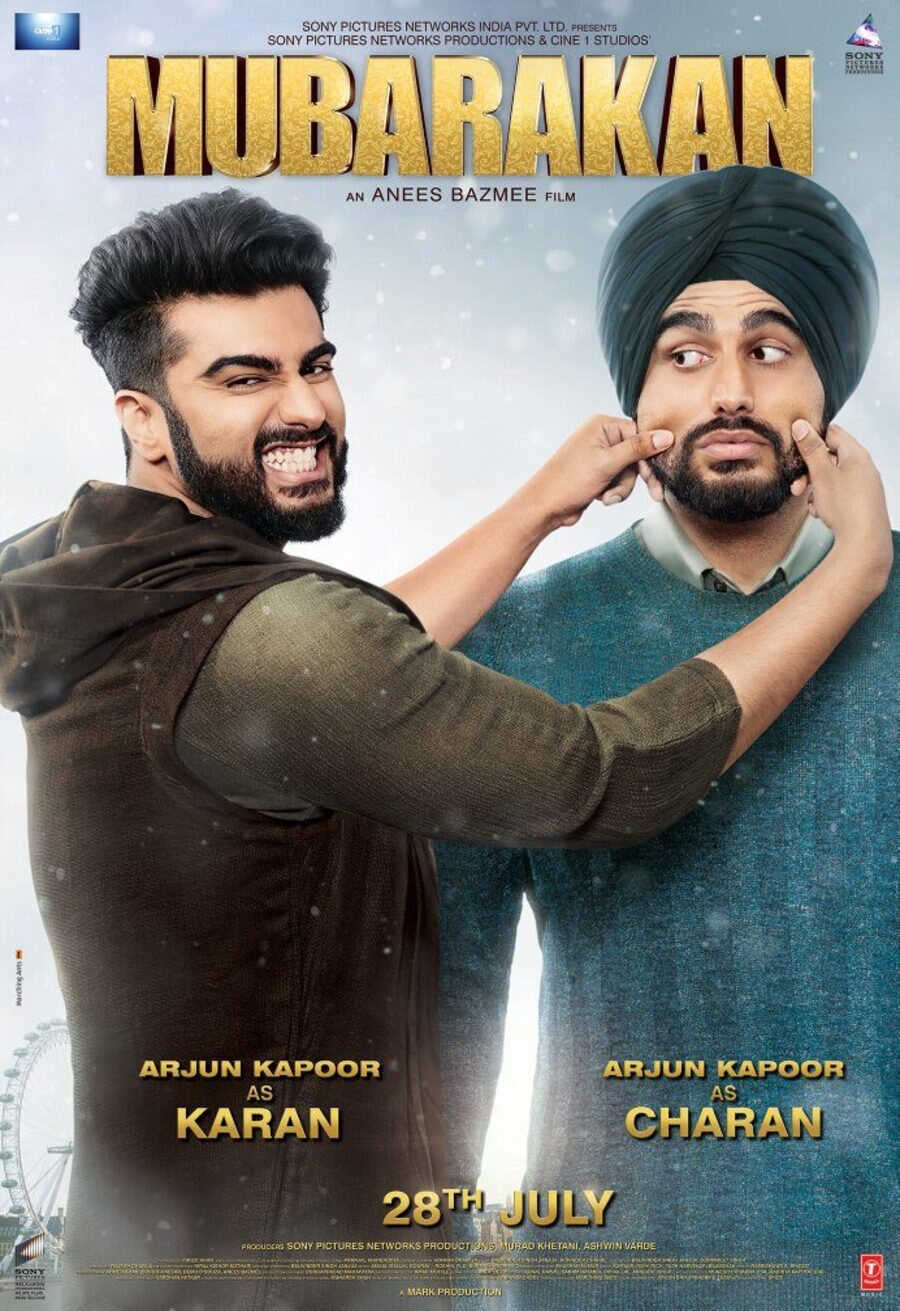 Poster of Mubarakan - Cartel Alternativo