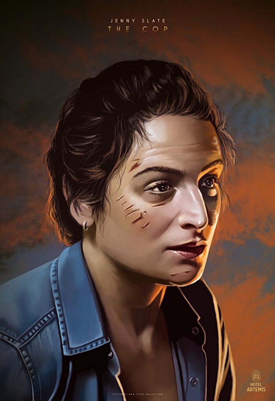 Poster of Hotel Artemis - Cartel Jenny Slate
