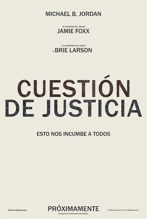 Poster of Just Mercy - Póster adelanto español 'Cuestión de Justicia'