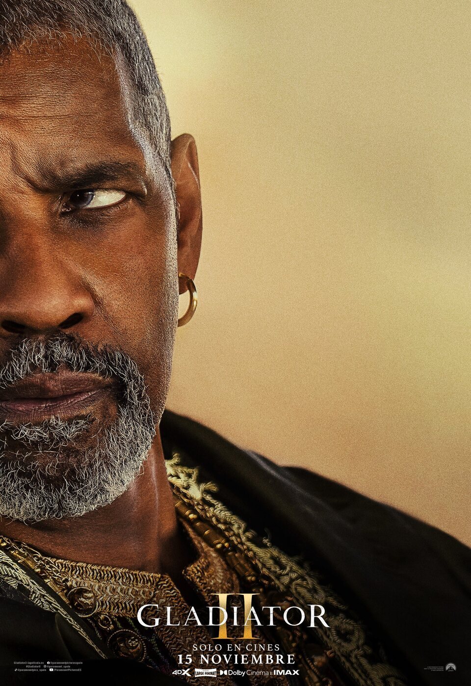 Poster of Gladiator II - Denzel Washington