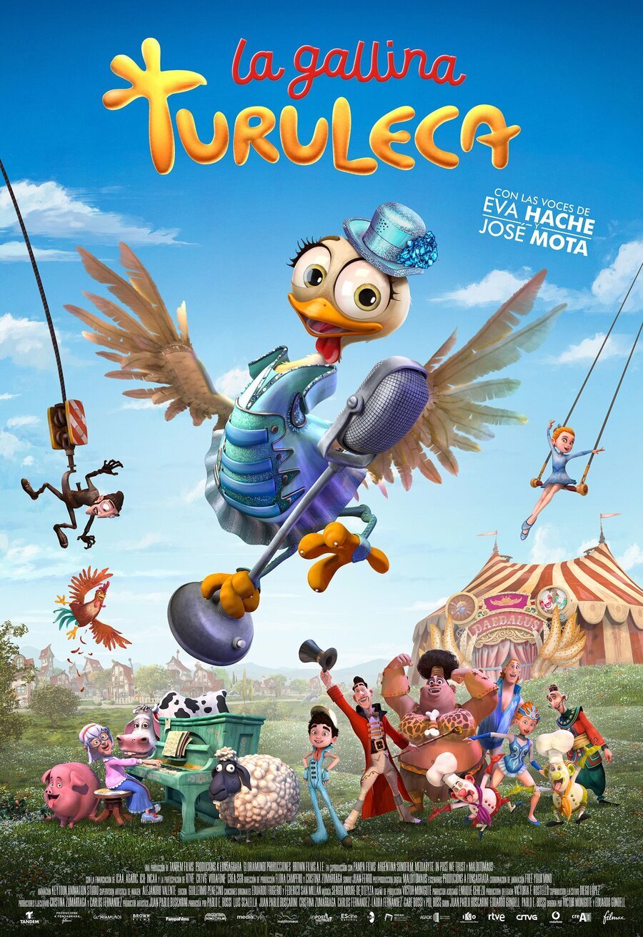 Poster of Turu, the wacky hen - Póster