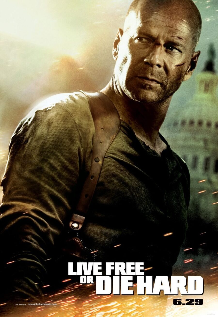 Poster of Live Free or Die Hard - Estados Unidos