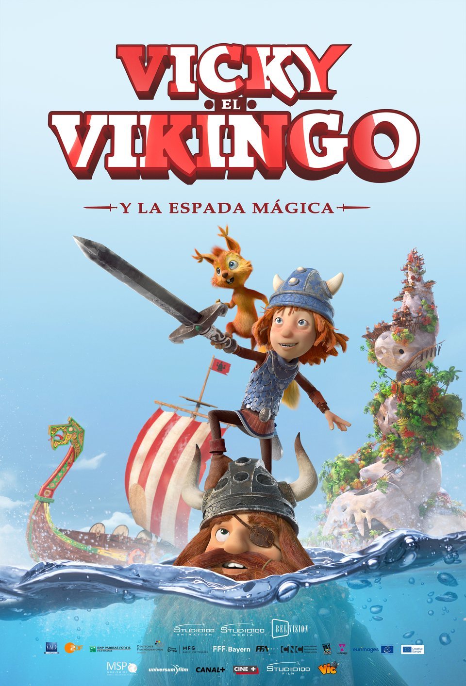 Poster of Vic the Viking and the Magic Sword - España