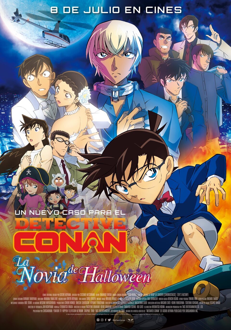 Poster of Detective Conan: The Bride of Halloween - España