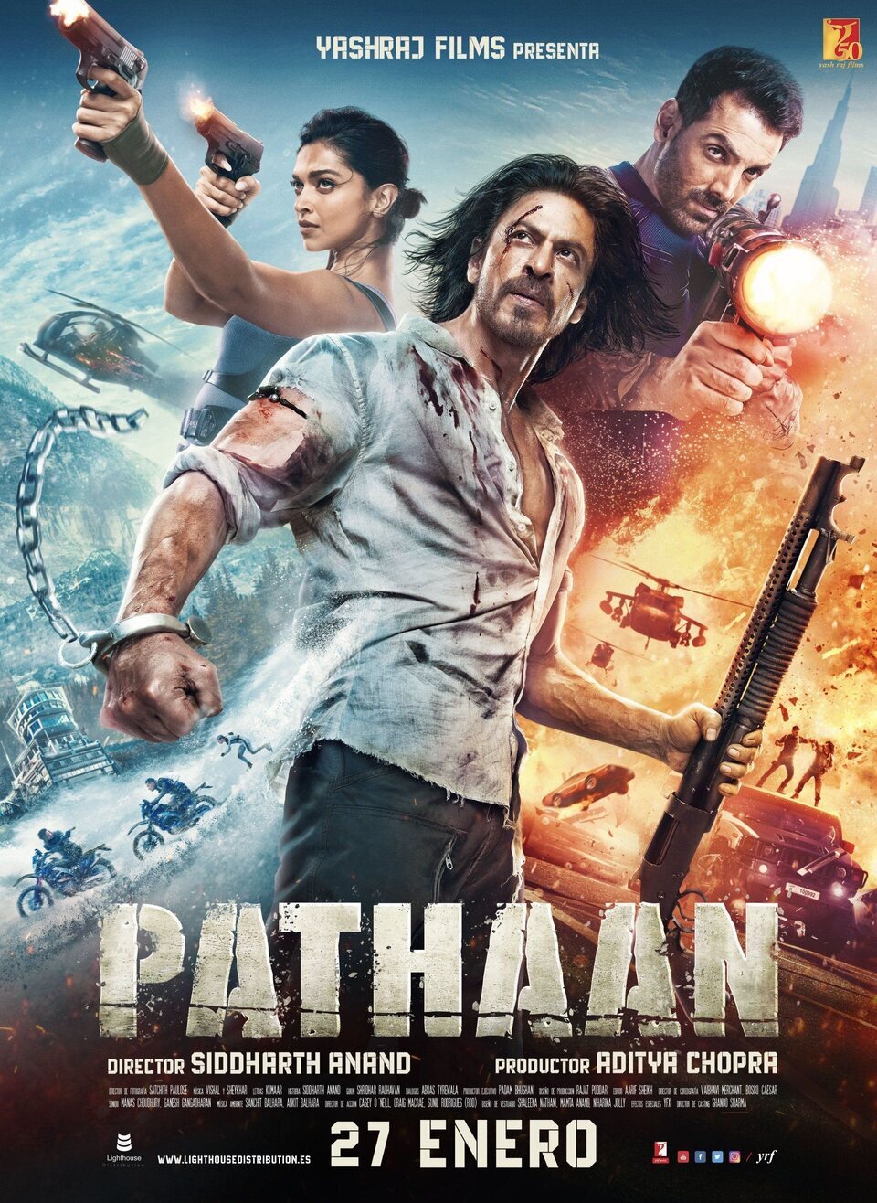 Poster of Pathaan - España