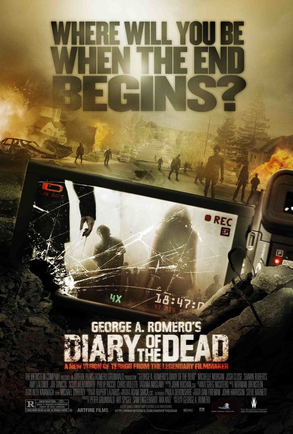 Poster of Diary of the Dead - Estados Unidos