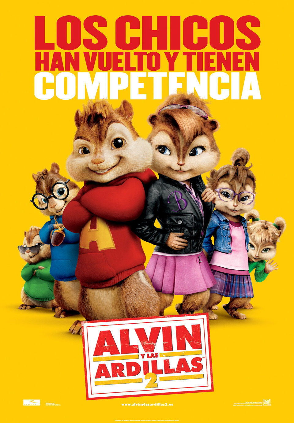 Poster of Alvin and the Chipmunks: The Squeakquel - España