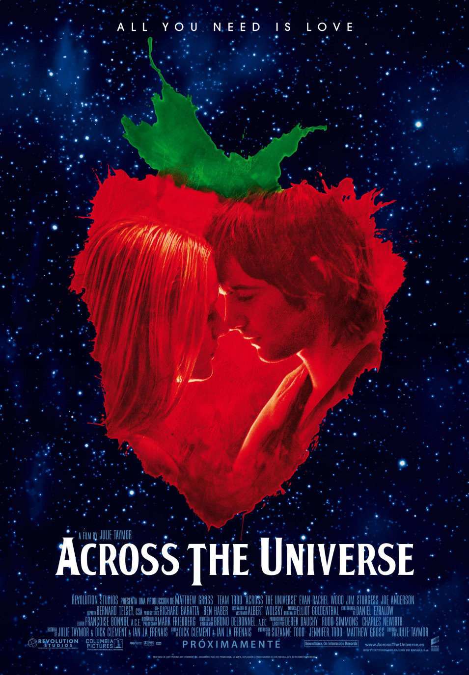 Poster of Across the Universe - España