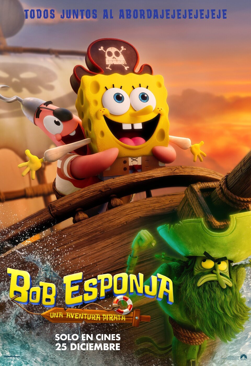 Poster of The SpongeBob Movie: Search for SquarePants - Poster 'Bob Esponja: Una aventura pirata' España