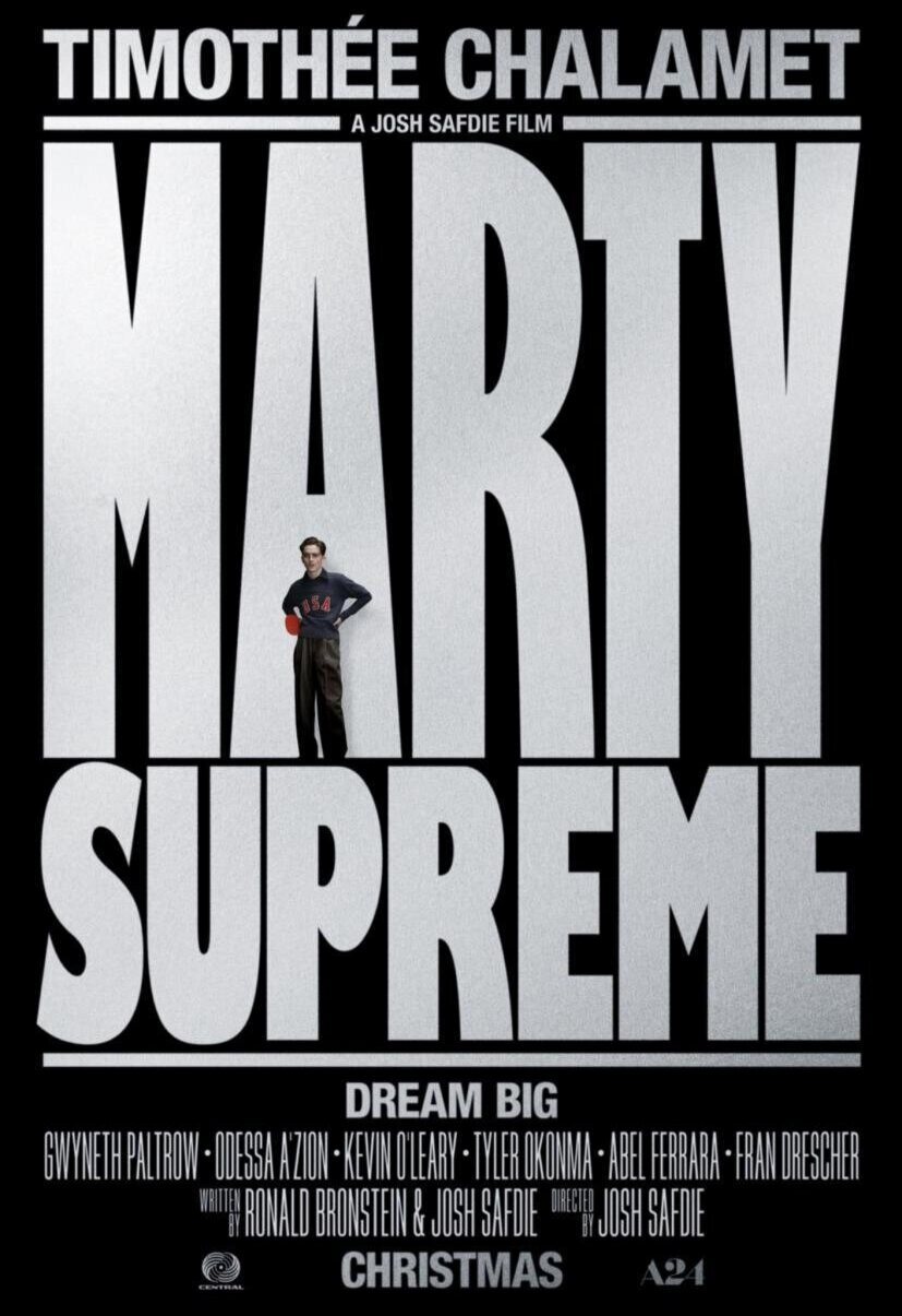 Poster of Marty Supreme - primer cartel oficial