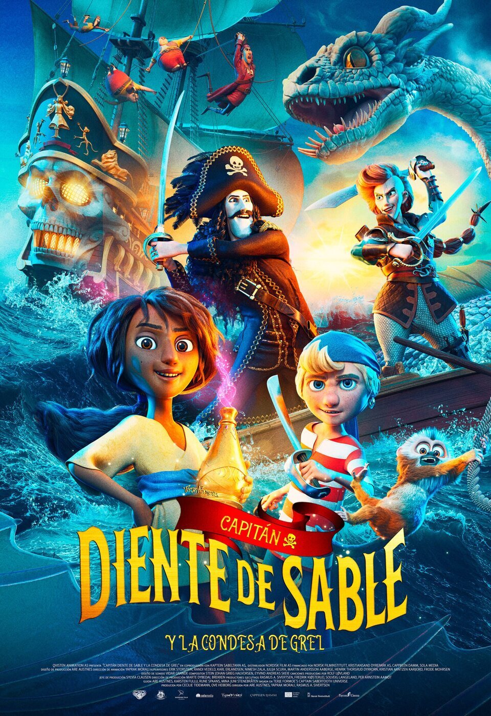 Poster of Captain Sabertooth and the Countess of Grel - Cartel España