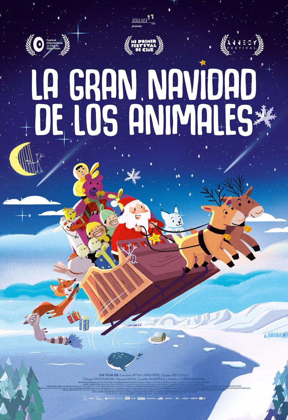 Poster of Animal Tales of Christmas Magic - España
