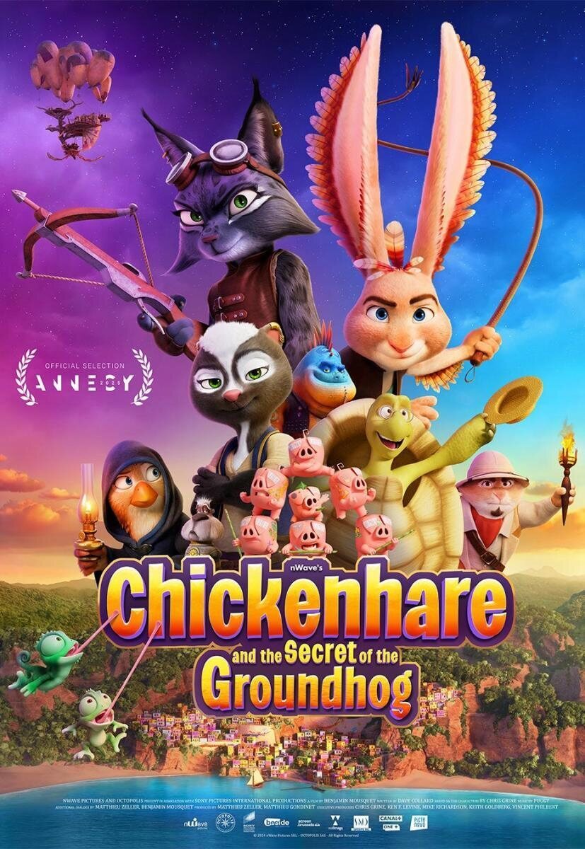 Poster of Chickenhare and the Secret of the Groundhog - Poster 'Polloliebre y el secreto de la marmota' Bélgica