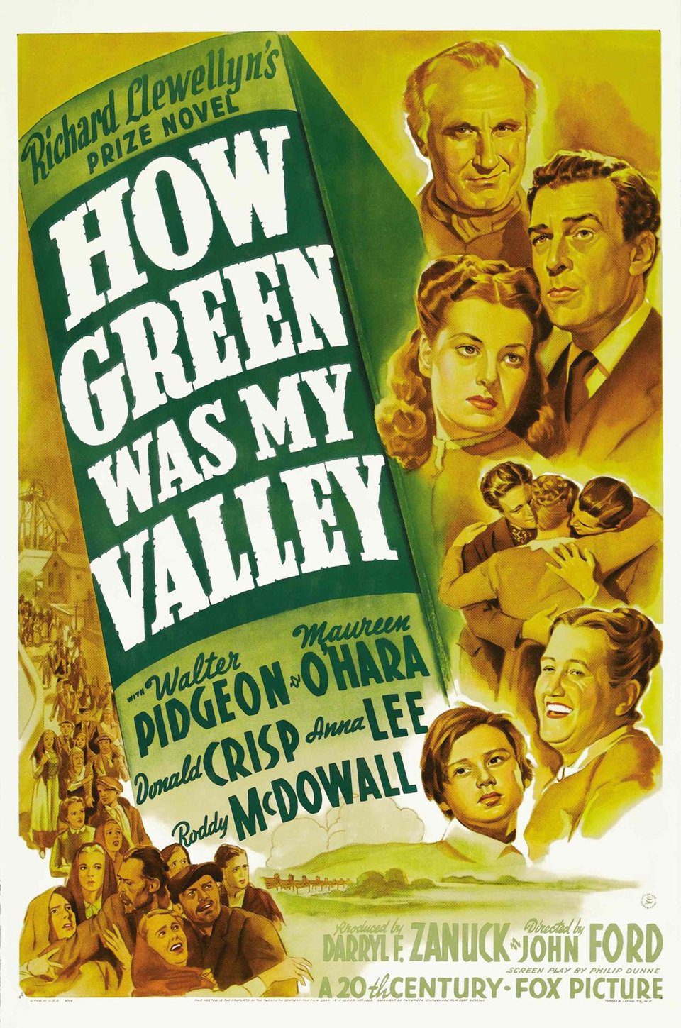 Poster of How Green Was My Valley - Estados Unidos