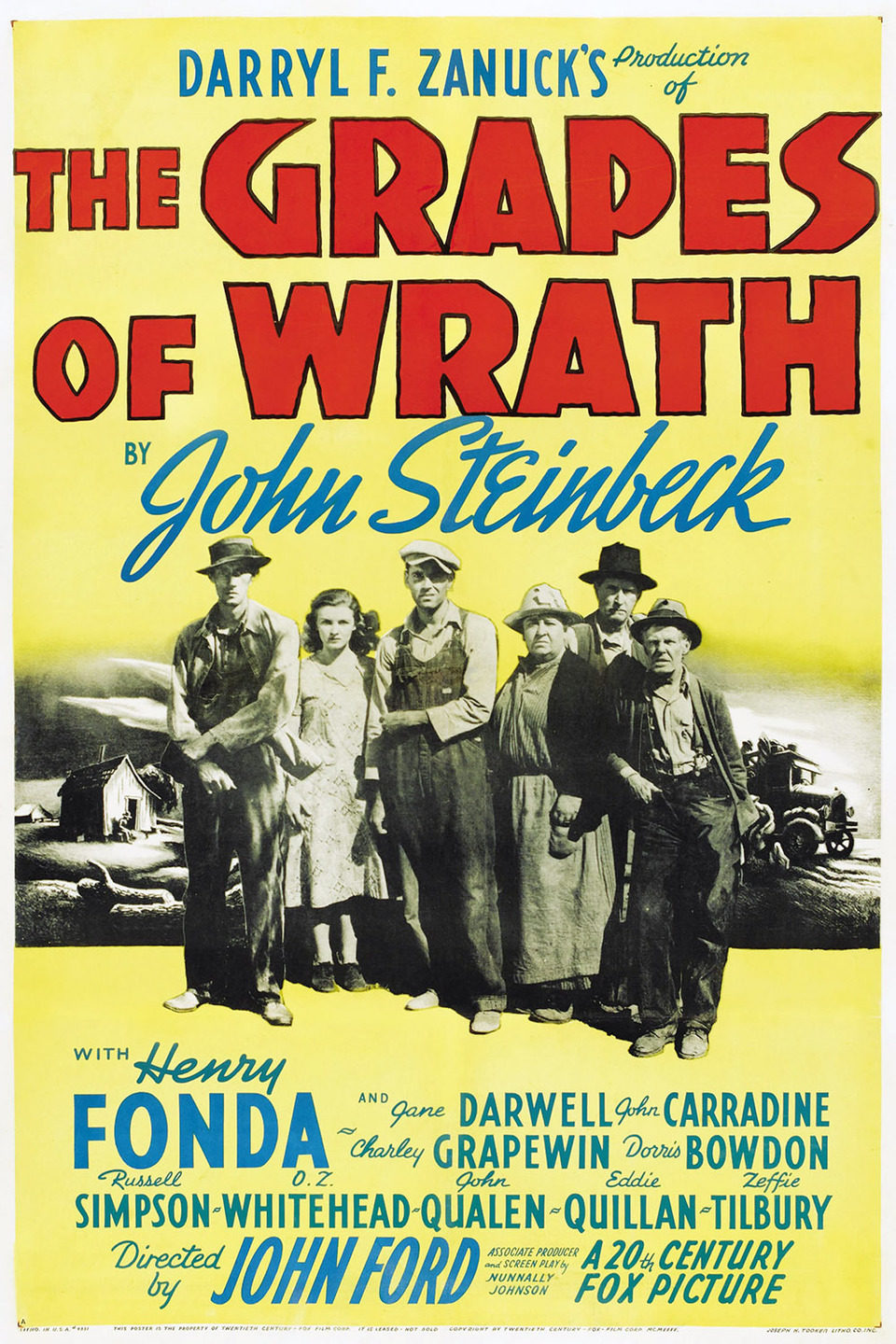 Poster of The Grapes of Wrath - Estados Unidos