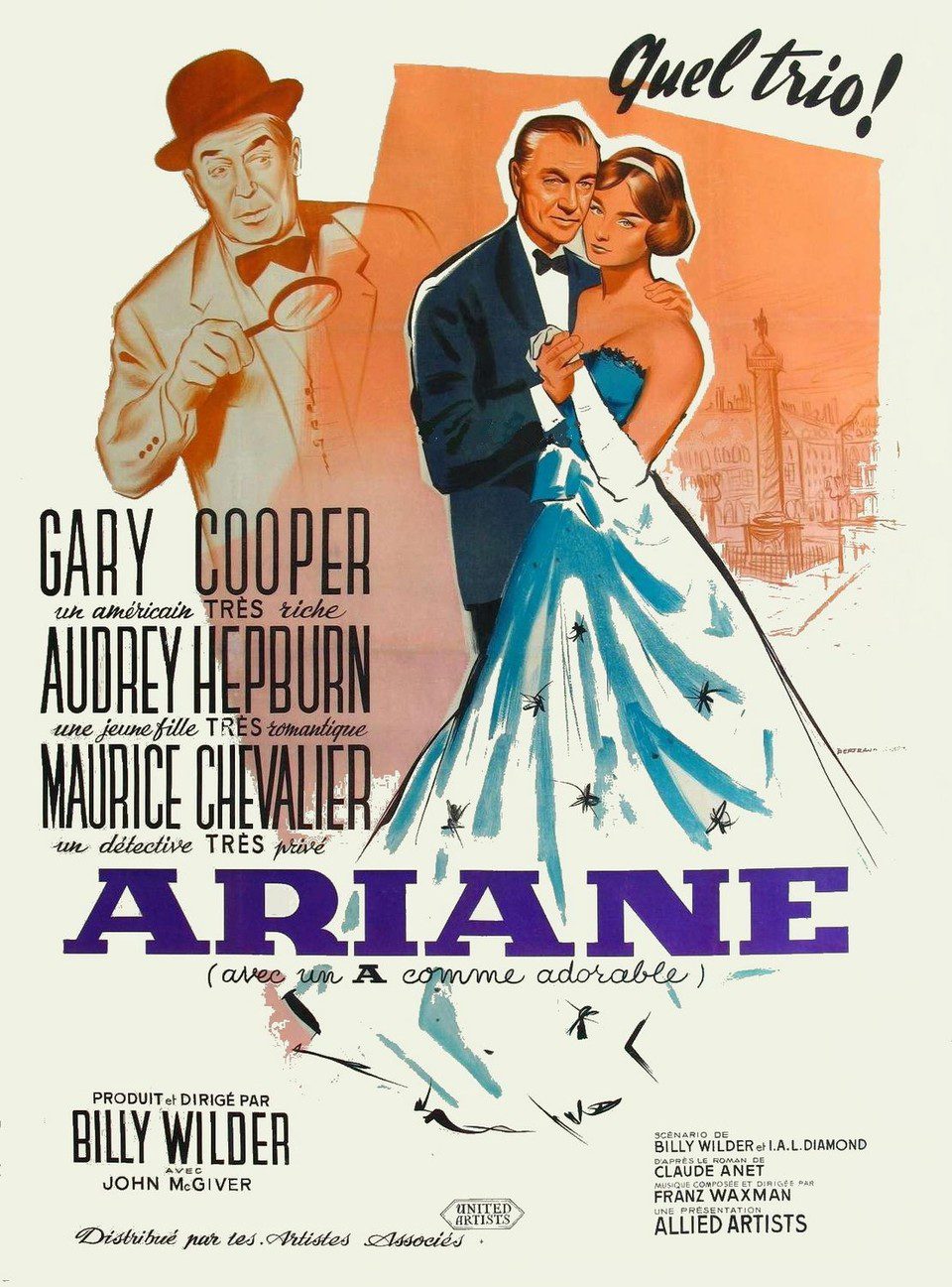 Poster of Love in the Afternoon - Francia