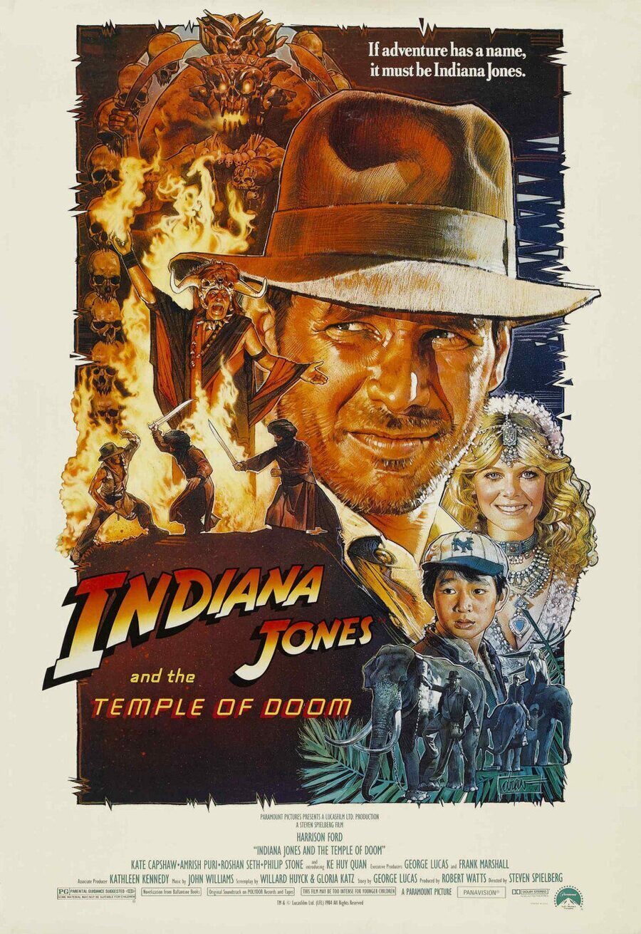 Poster of Indiana Jones and the Temple of Doom - Estados Unidos
