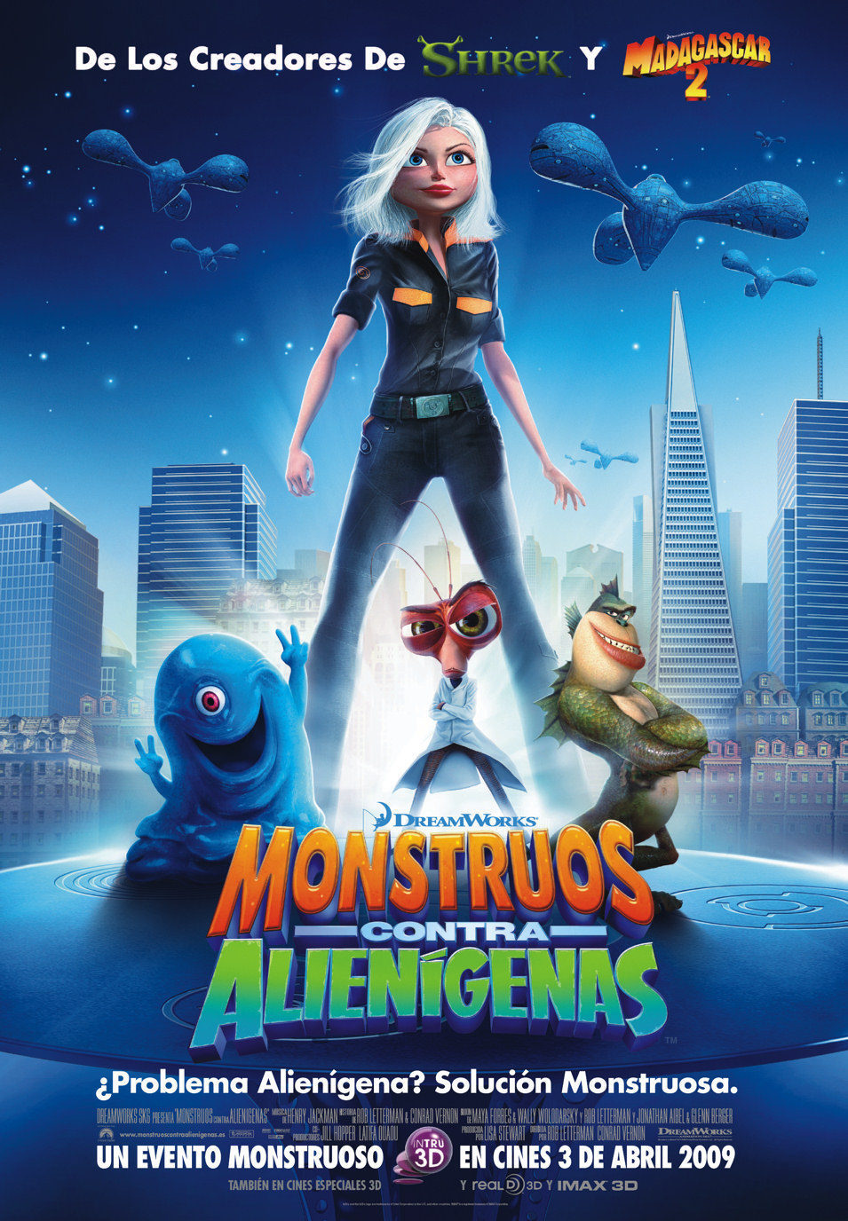 Poster of Monsters vs. Aliens - España