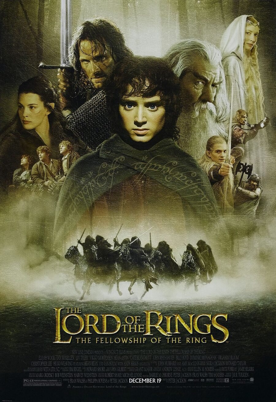 Poster of The Lord of the Rings: The Fellowship of the Ring - EEUU