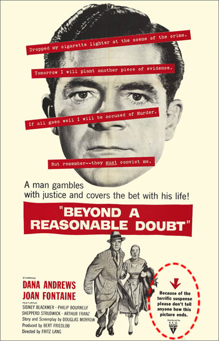 Poster of Beyond a Reasonable Doubt - Estados Unidos