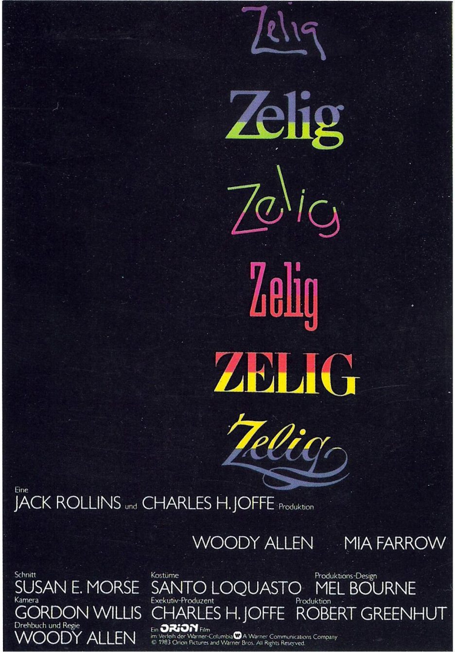 Poster of Zelig - Estados Unidos
