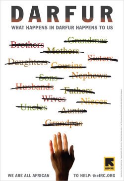 Poster Sing for Darfur