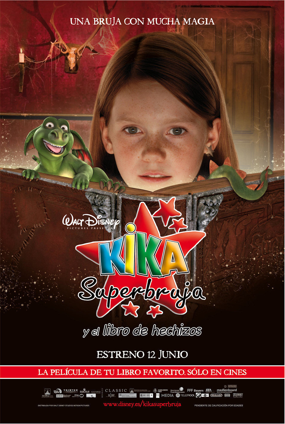 Poster of Lilly the Witch: The Dragon and the Magic Book - España