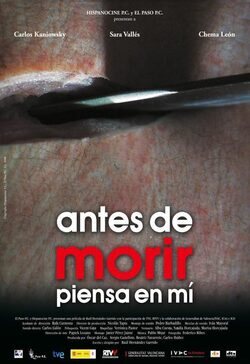 Poster Antes de morir piensa en mí