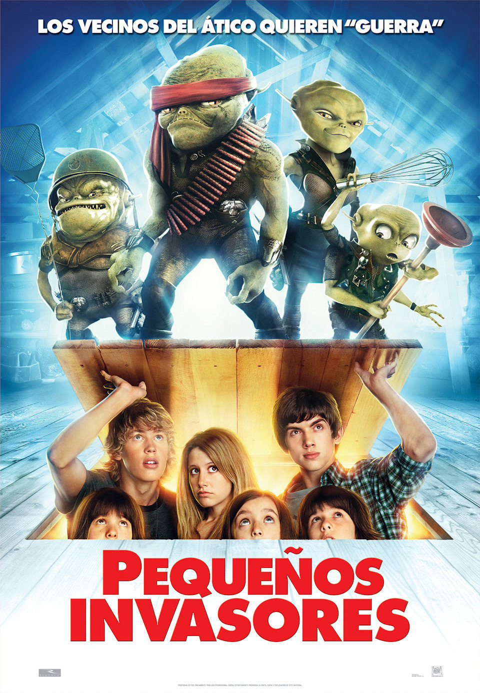Poster of Aliens in the Attic - España