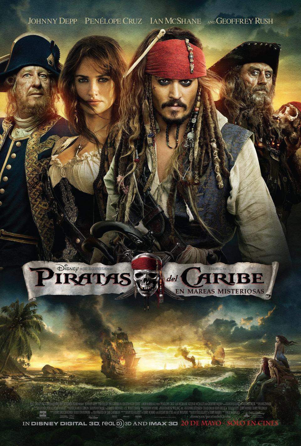 Poster of Pirates of the Caribbean: On Stranger Tides - España